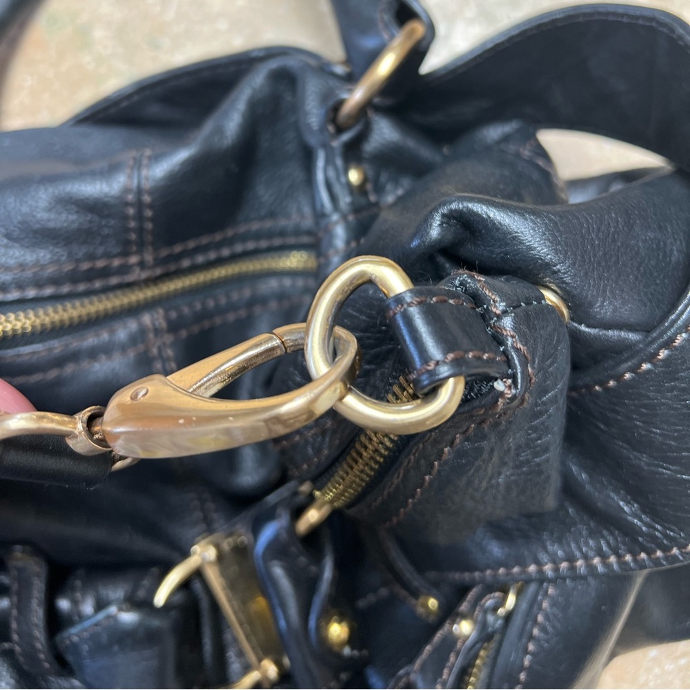 Steven Black Leather Bag - Picture 8 of 9